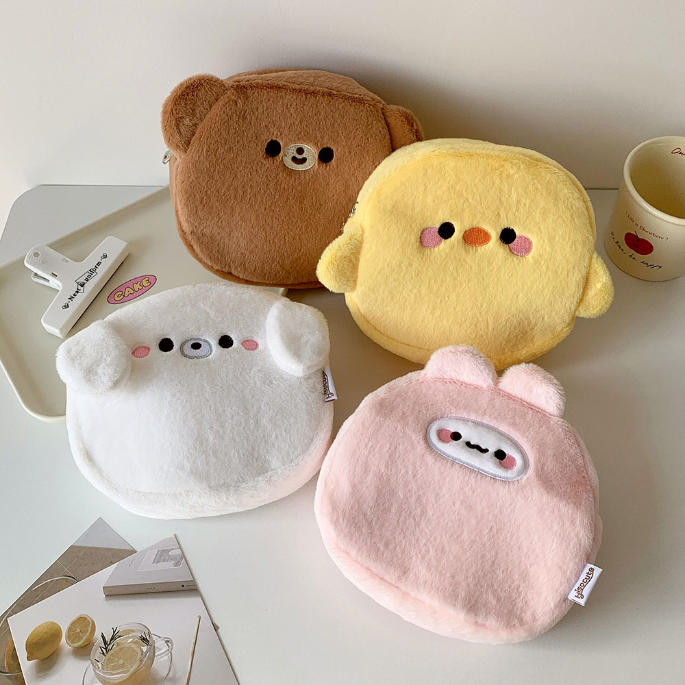 Skincare Animate - Bolsa de Maquillaje de Felpa con