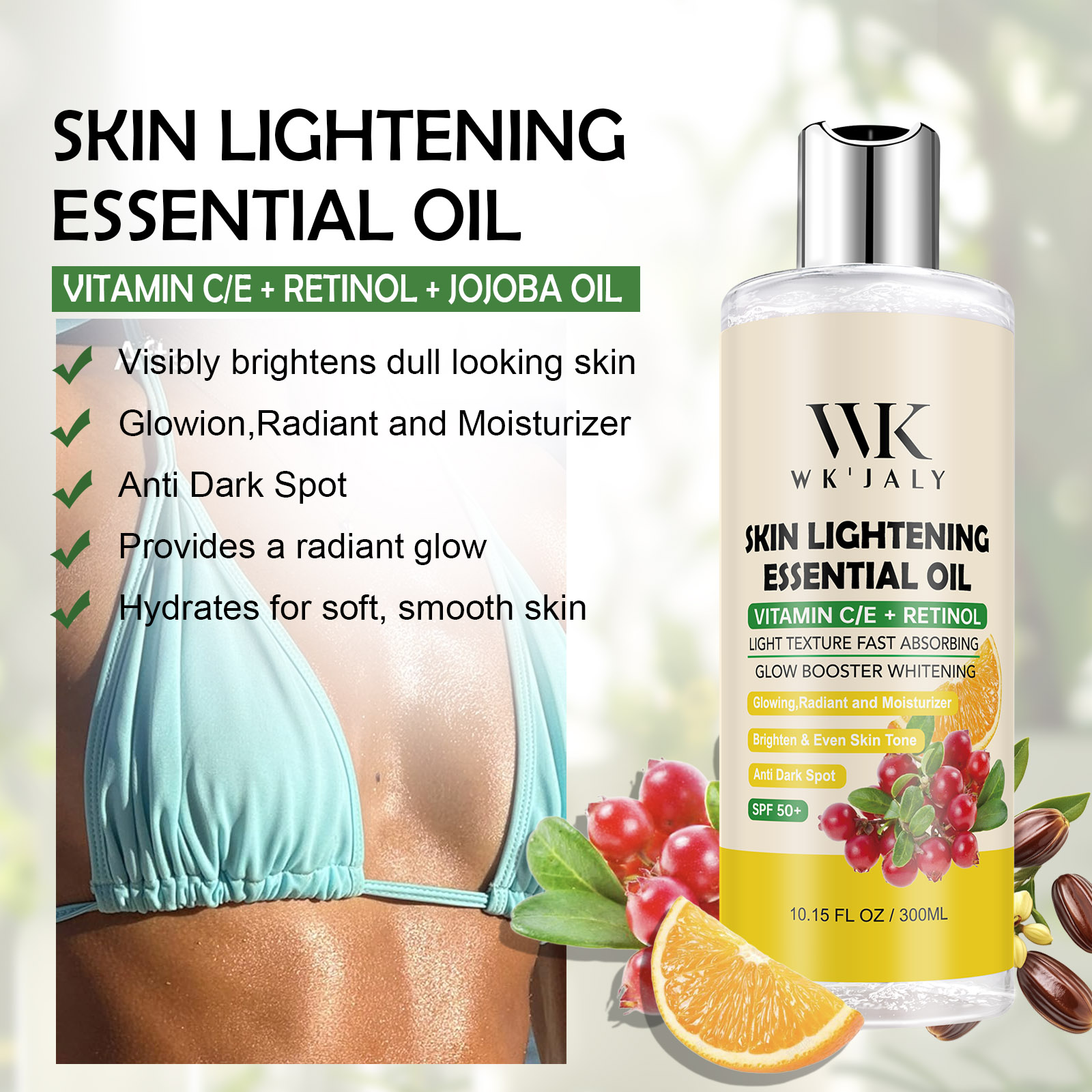 WK JALY Aceite Aclarante con V - Retinol Vitamin A Cream reseña y precio