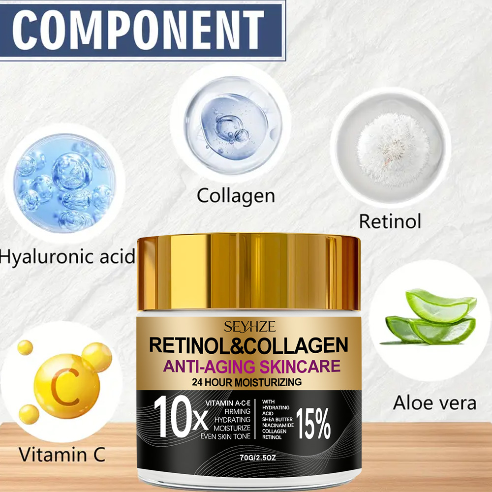 SEYHZE Retinol colágeno crema  - Retinol Vitamin A Cream reseña y precio
