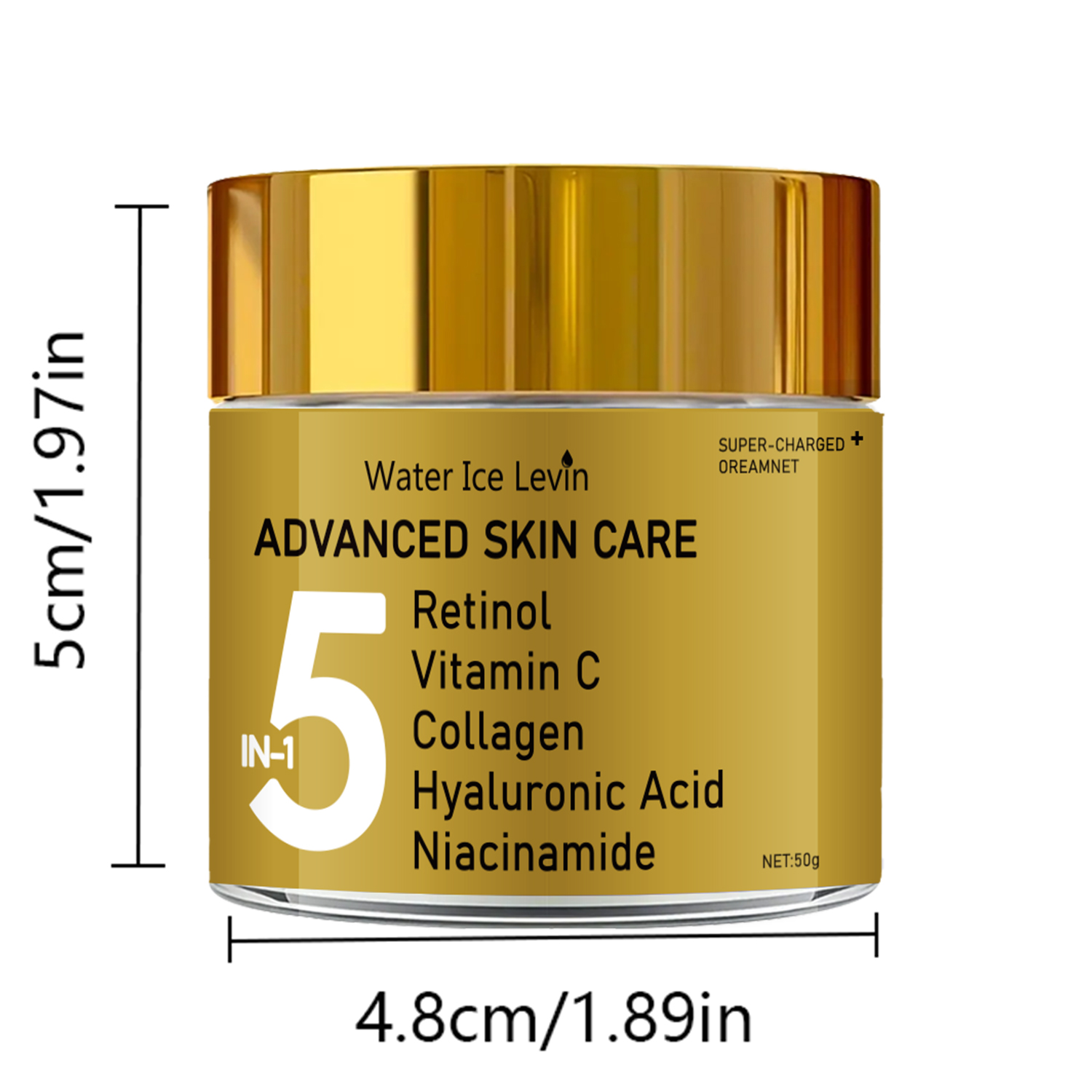 Crema Hidratante Facial 5 en 1 - Retinol Vitamin A Cream reseña y precio